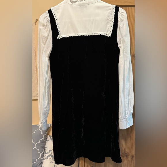 & Other Stories Frilled Two-Tone Mini Dress - Picture 9 of 9